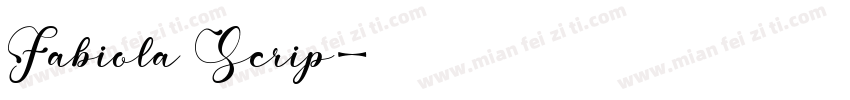 Fabiola Scrip字体转换